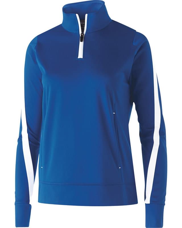 Ladies' Polyester 1/4 Zip Determination Pullover