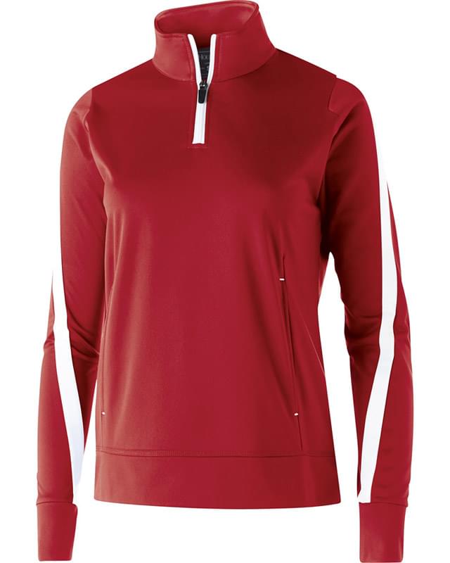 Ladies' Polyester 1/4 Zip Determination Pullover