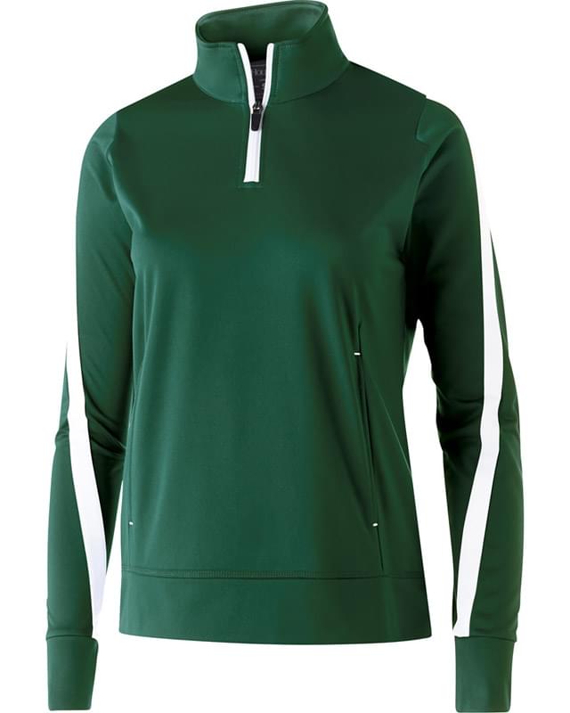 Ladies' Polyester 1/4 Zip Determination Pullover