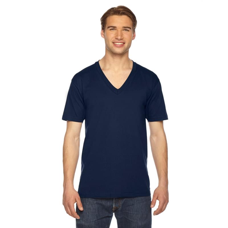 Unisex USA Made Fine Jersey Short-Sleeve V-Neck T-Shirt