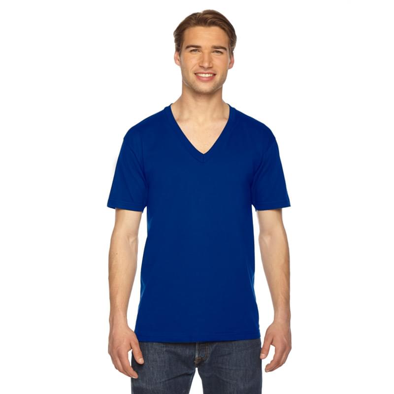Unisex USA Made Fine Jersey Short-Sleeve V-Neck T-Shirt