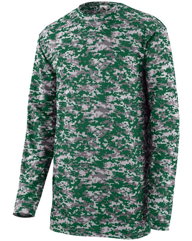 Adult Digi Camo Wicking Long-Sleeve T-Shirt