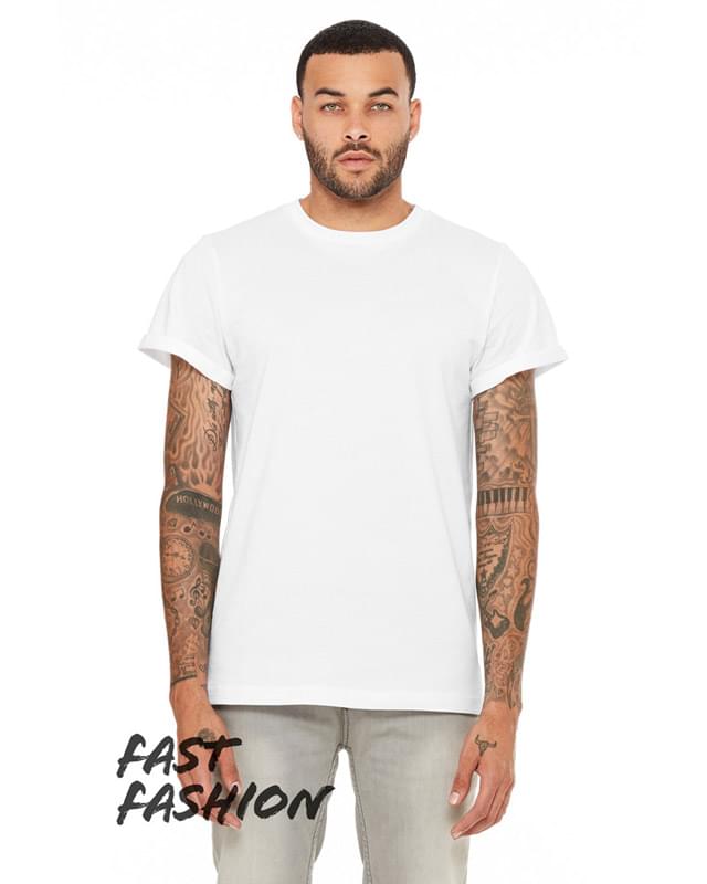 FWD Fashion Unisex Jersey Rolled Cuff T-Shirt