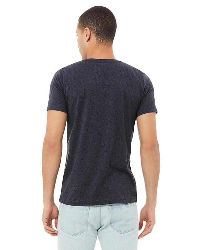 Unisex CVC Jersey V-Neck T-Shirt