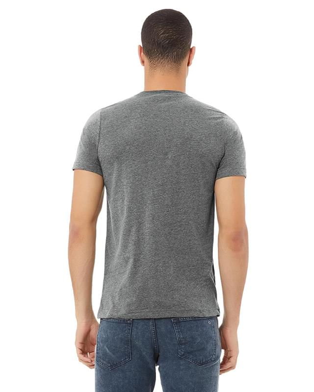 Unisex CVC Jersey V-Neck T-Shirt