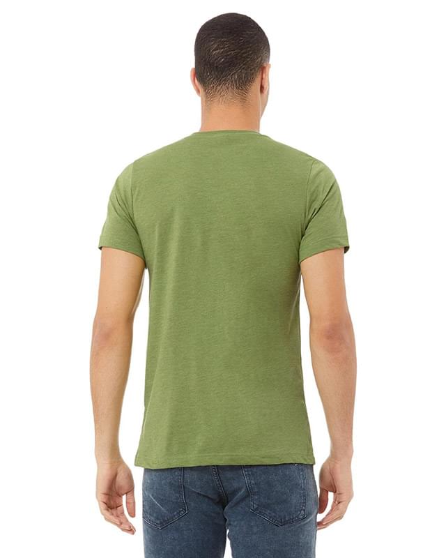 Unisex CVC Jersey V-Neck T-Shirt