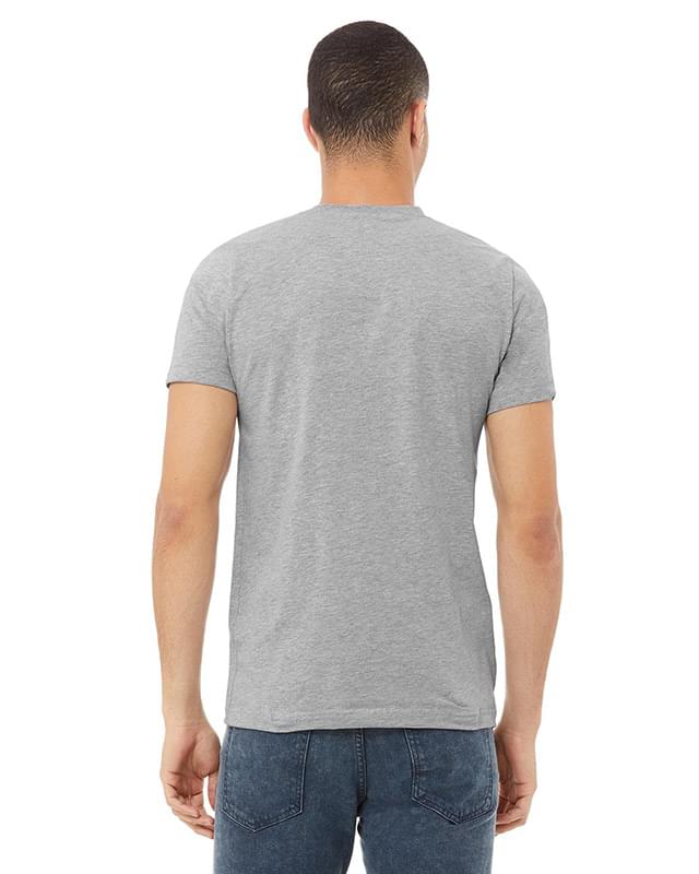 Unisex CVC Jersey V-Neck T-Shirt