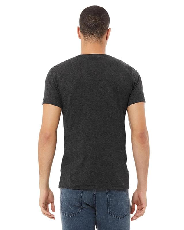 Unisex CVC Jersey V-Neck T-Shirt