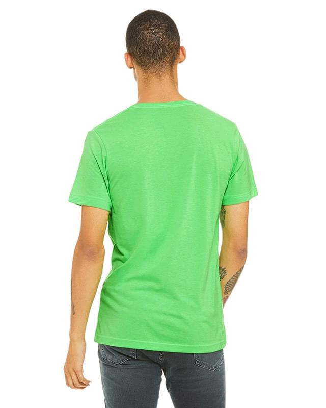 Unisex CVC Jersey V-Neck T-Shirt