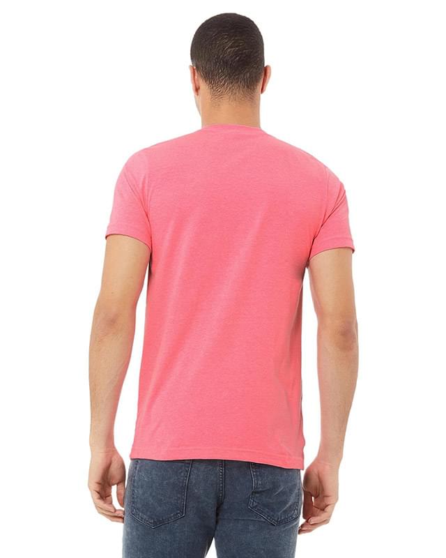 Unisex CVC Jersey V-Neck T-Shirt