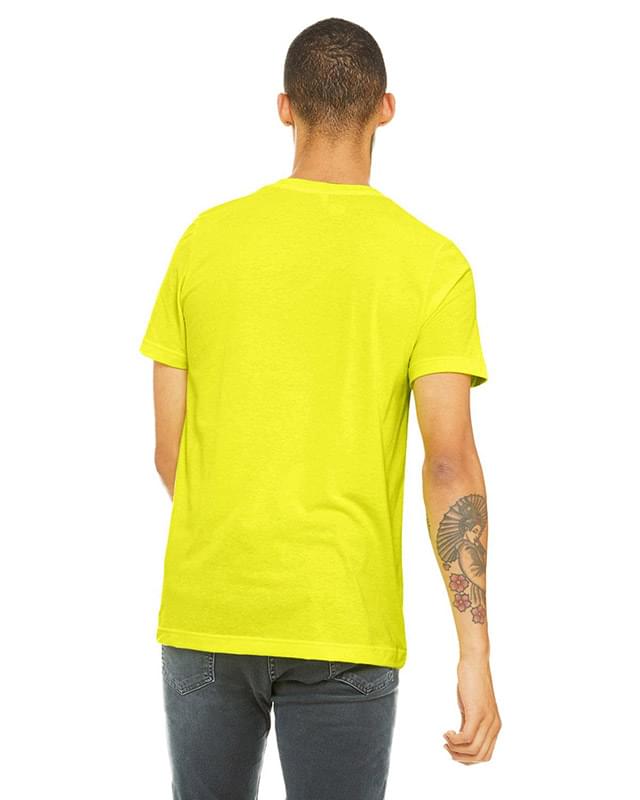 Unisex CVC Jersey V-Neck T-Shirt
