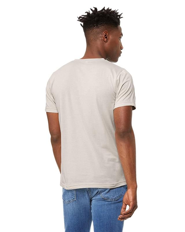 Unisex CVC Jersey V-Neck T-Shirt