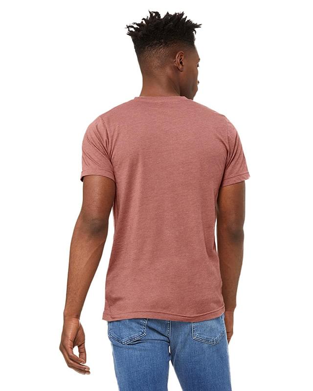 Unisex CVC Jersey V-Neck T-Shirt