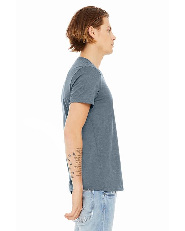 Unisex CVC Jersey V-Neck T-Shirt