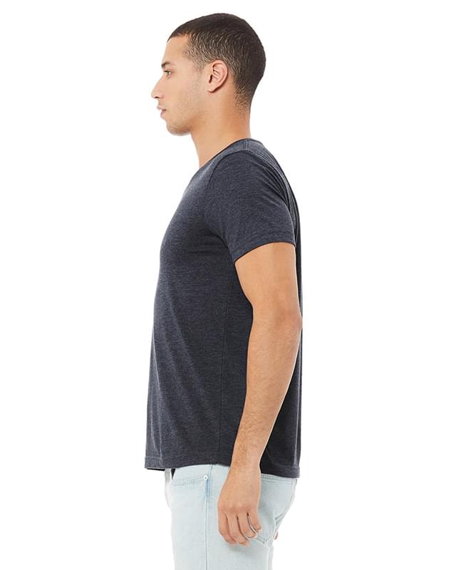 Unisex CVC Jersey V-Neck T-Shirt