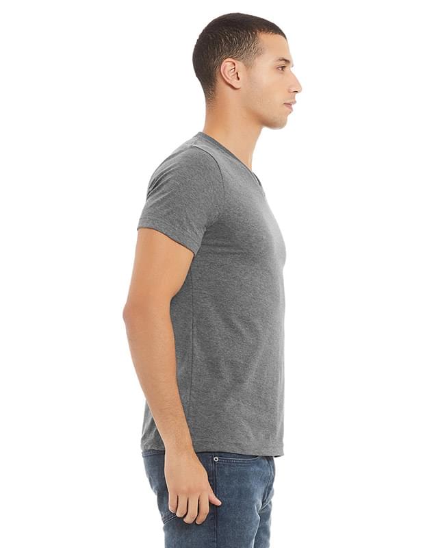 Unisex CVC Jersey V-Neck T-Shirt