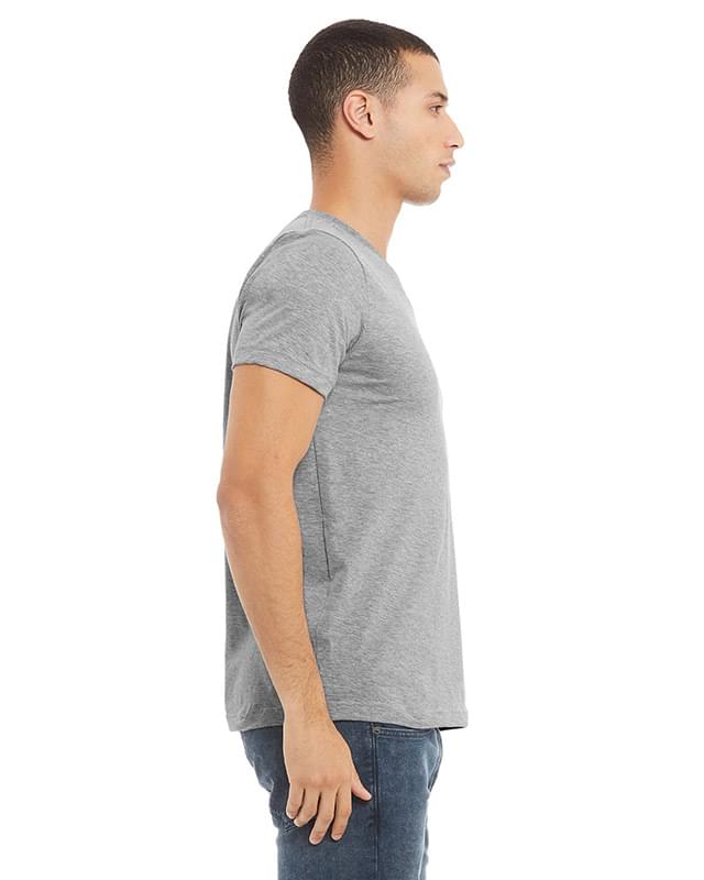 Unisex CVC Jersey V-Neck T-Shirt