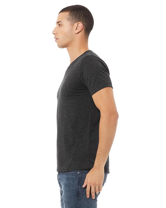 Unisex CVC Jersey V-Neck T-Shirt