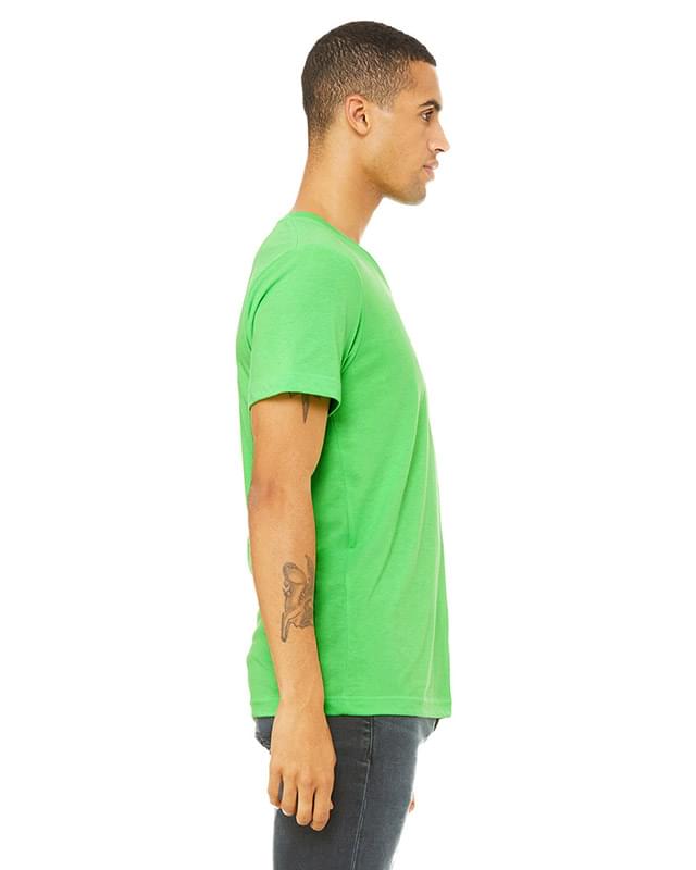 Unisex CVC Jersey V-Neck T-Shirt