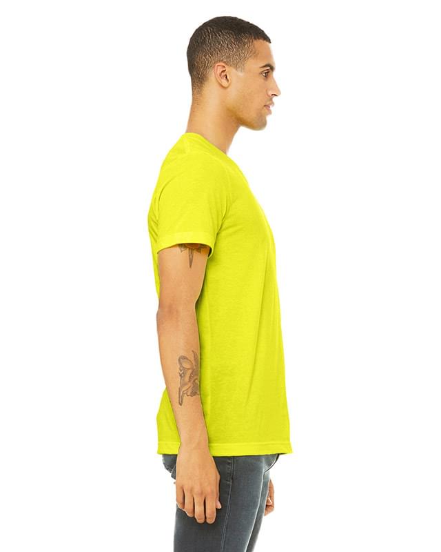 Unisex CVC Jersey V-Neck T-Shirt