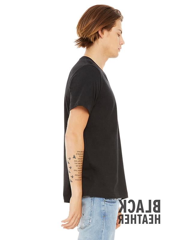 Unisex CVC Jersey V-Neck T-Shirt