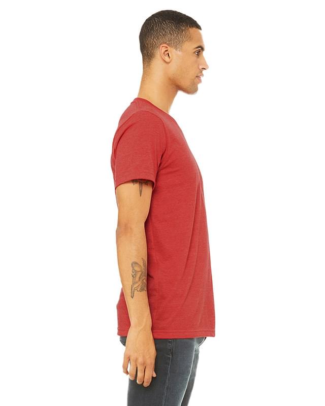 Unisex CVC Jersey V-Neck T-Shirt