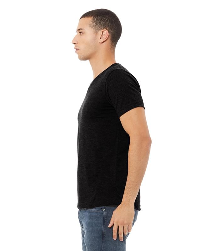 Unisex CVC Jersey V-Neck T-Shirt
