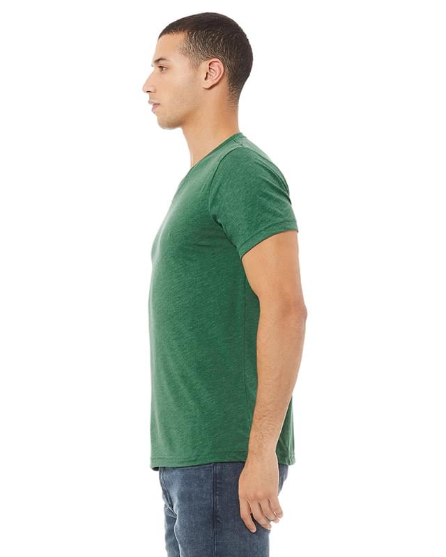 Unisex CVC Jersey V-Neck T-Shirt