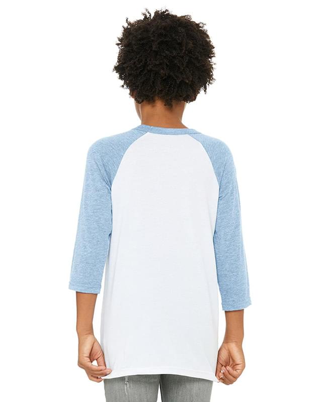 Youth Three-Quarter Sleeve Baseball T-Shirt