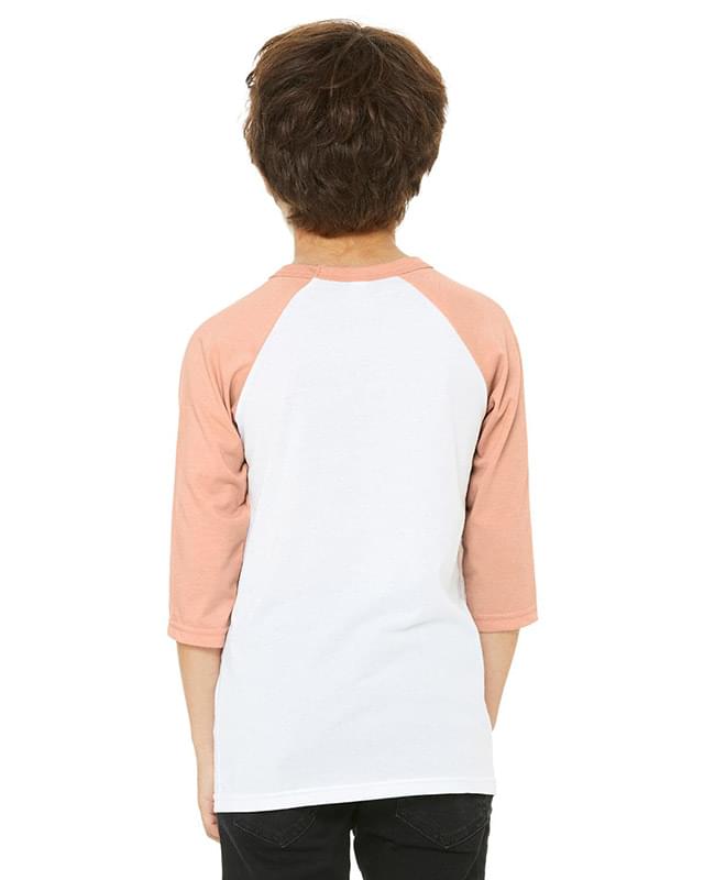 Youth Three-Quarter Sleeve Baseball T-Shirt