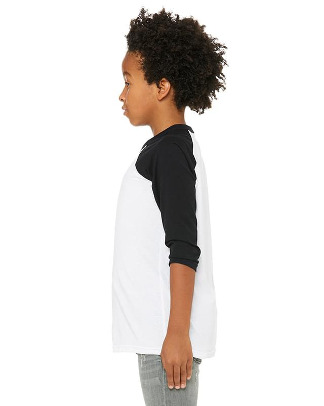 Youth Three-Quarter Sleeve Baseball T-Shirt