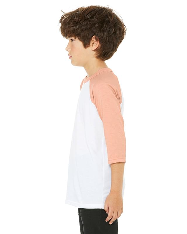Youth Three-Quarter Sleeve Baseball T-Shirt
