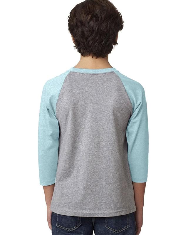 Youth CVC Three-Quarter Sleeve Raglan