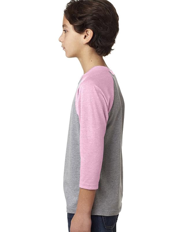 Youth CVC Three-Quarter Sleeve Raglan