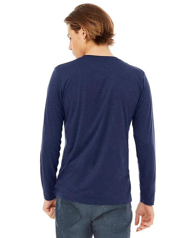 Unisex Jersey Long-Sleeve V-Neck T-Shirt