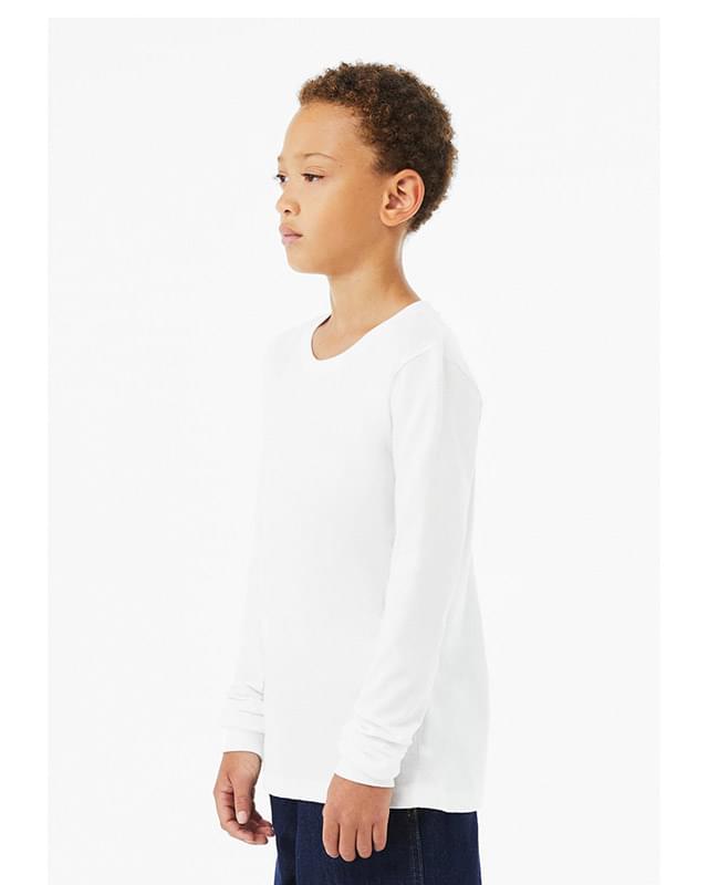 Youth Heather CVC Long-Sleeve T-Shirt