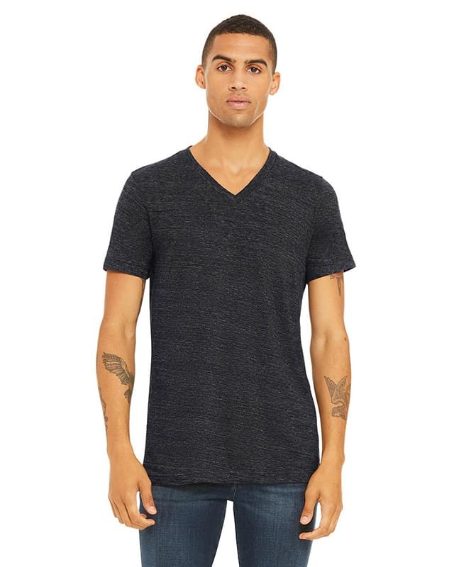 Unisex Textured Jersey V-Neck T-Shirt