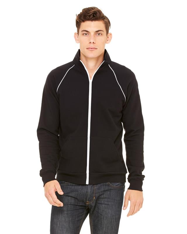 piped fleece jacket