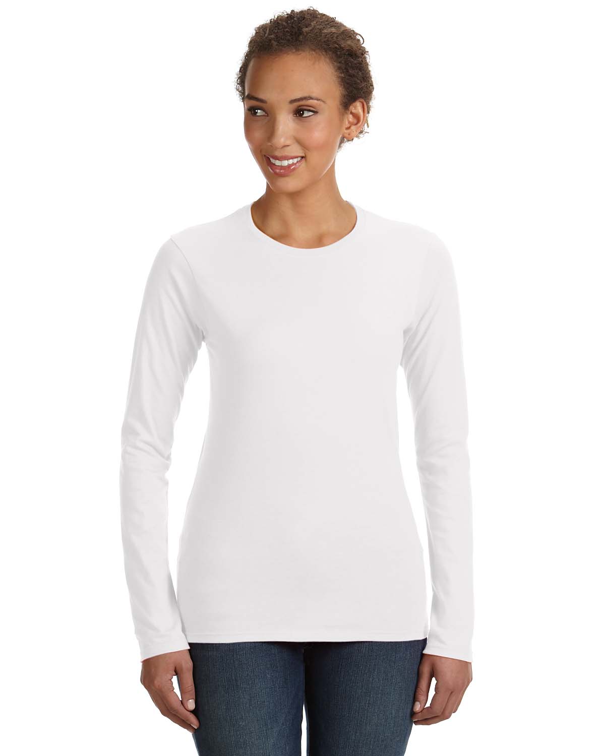 Ladies' Lightweight Fitted Long-Sleeve T-Shirt