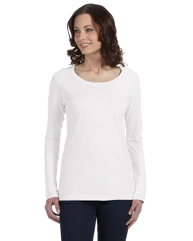 Ladies' Ringspun Sheer Long-Sleeve Featherweight T-Shirt