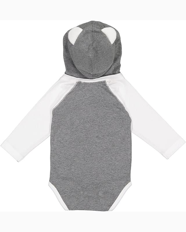 Infant Long Sleeve Fine Jersey Bodysuit With Ears