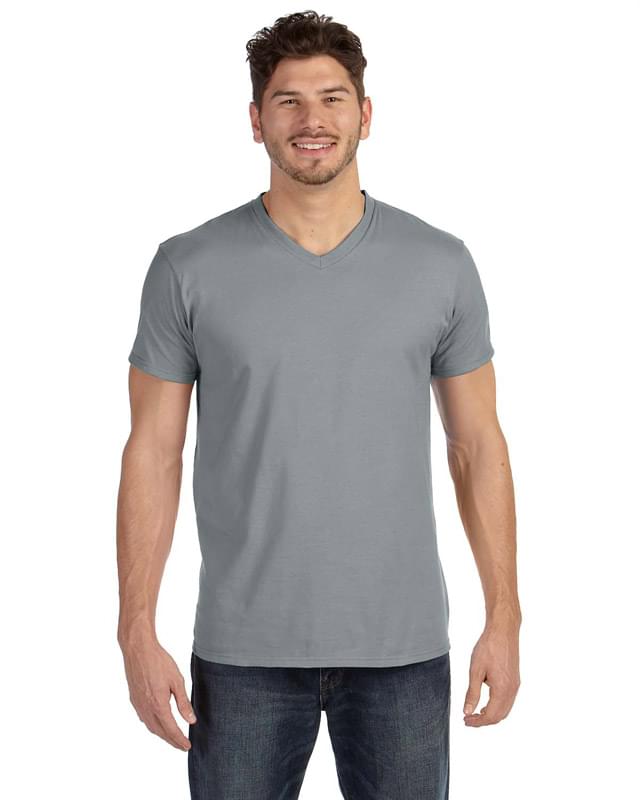 Adult 4.5 oz., 100% Ringspun Cotton nano-T V-Neck T-Shirt