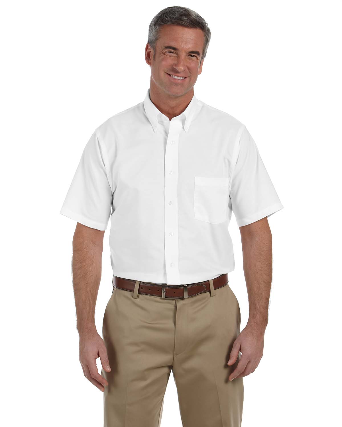 Men's Short-Sleeve Wrinkle-Resistant Oxford