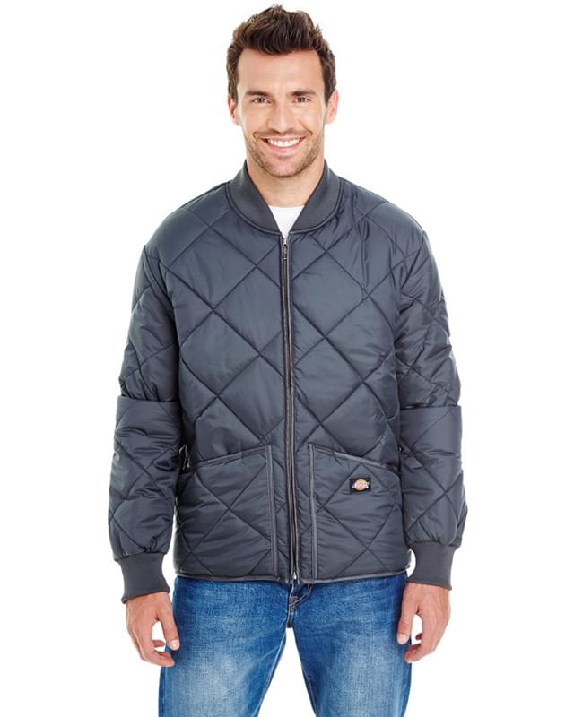 Unisex Diamond Quilted Nylon Jacket