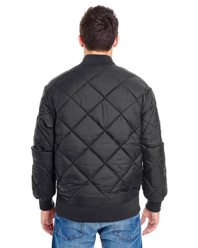 Men's  Diamond Quilted Nylon Jacket