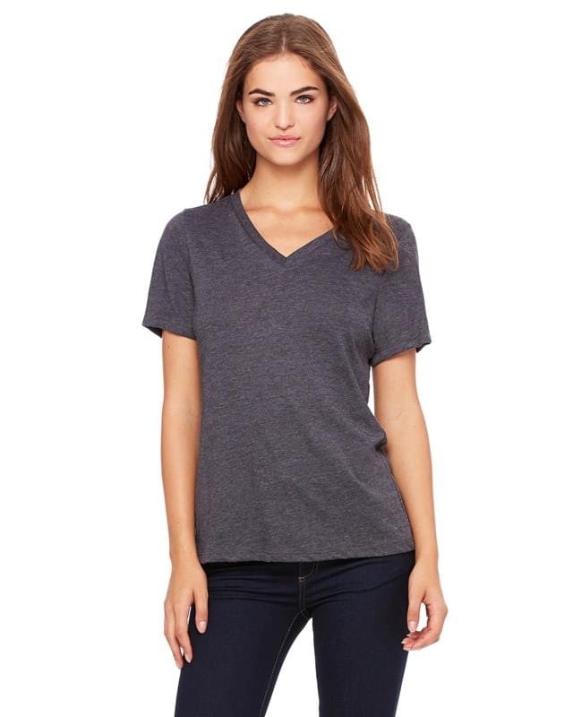 Ladies' Relaxed Jersey Short-Sleeve V-Neck T-Shirt