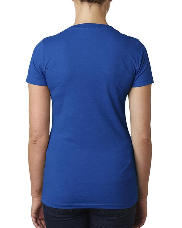 Ladies' CVC Deep V-Neck T-Shirt