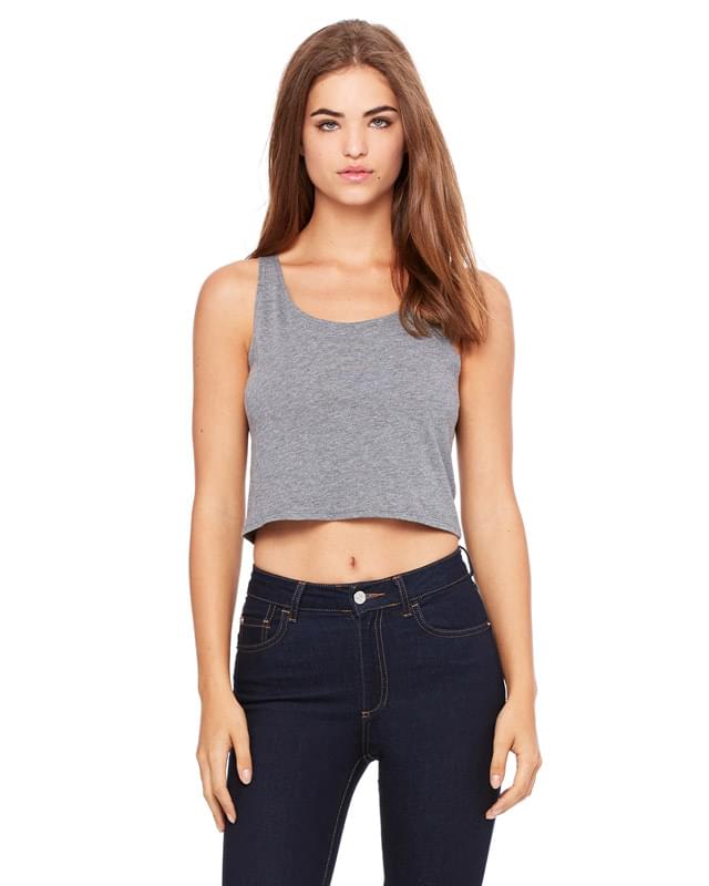 Ladies' Poly-Cotton Crop Tank