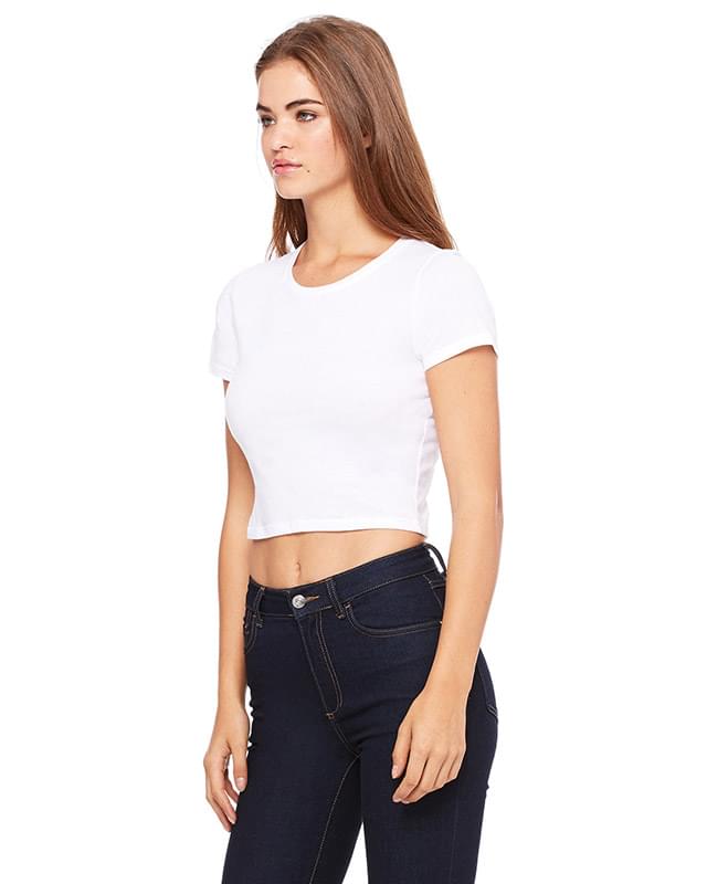 Ladies' Poly-Cotton Crop T-Shirt