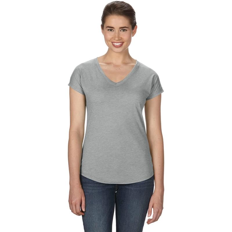 Ladies' Triblend V-Neck T-Shirt
